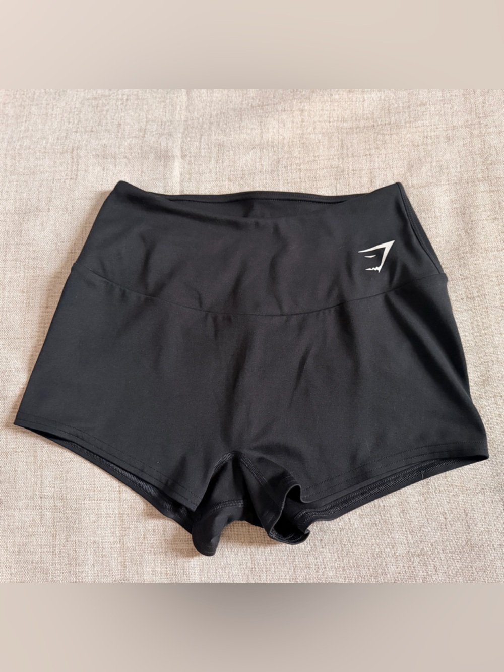 Gymshark High-Waist Black Workout Shorts